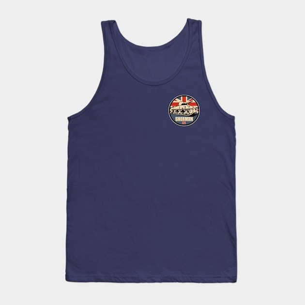 British M4 Sherman Tank (Small logo) Tank Top by TCP